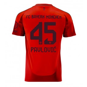 Bayern Munich Aleksandar Pavlovic #45 Domaci Dres 2024-25 Kratak Rukavima